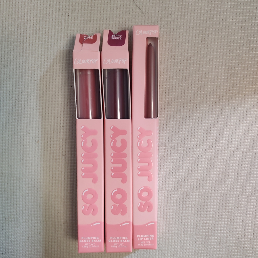 ColourPop So Juicy Gloss and Lip Liner - Berry and Mauve